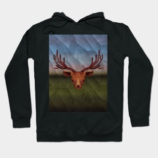 Geometric Deer Hoodie